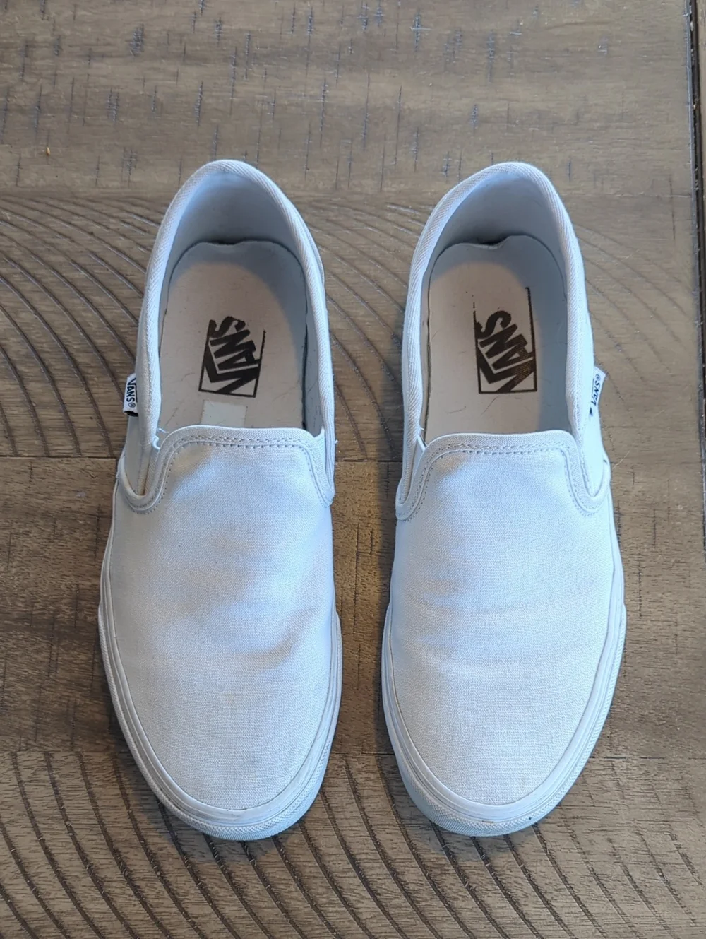 Vans Women's Slip-On Canvas Sneakers in White